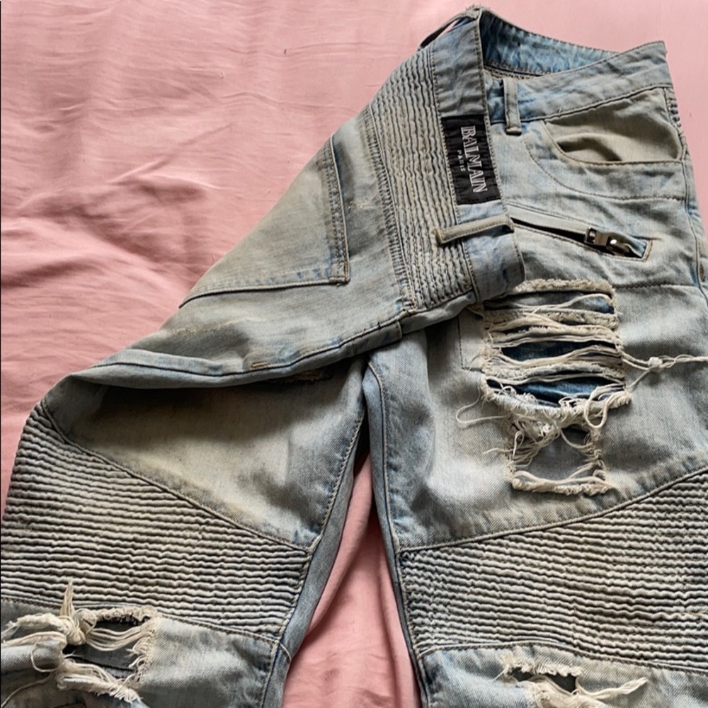 Men’s size 34 slim fit balmain jeans